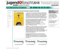 Tablet Screenshot of jugend-forscht-hessen-sued.de